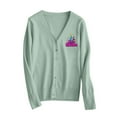 thumbnail image 4 of Cardigan pour Femmes, Chandail Décontracté Col Cardigan Manches Longues Grande Taille Tricoté, Cardigan pour Femmes, 4 of 5