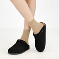 thumbnail image 2 of Ecetana Women's Mules & Clogs Suede Closed Toe Sandals Slip On Flats Sandals with Hook Loop, 2 of 5