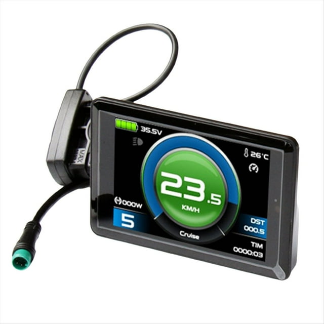 TF02H Smart Color Display 24V 36V 48V LCD with Waterproof Connector E-Bike Lithium Battery Conversion Accessorie,1 x Smart Color Display