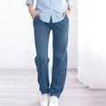 thumbnail image 2 of Outfmvch linen pants women Gauchos for Women Flowy Pants Paper Bag Pants Women Lace Side Drawstring Elastic Waist Straight Leg Lounge Gaucho Pants Beach Vacation Clothes Gauze Pants Women Blue 3XL, 2 of 4