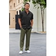 thumbnail image 4 of COOFANDY Men Sets Outfits 2 Piece Beach Wedding Shirts Casual Loose Pants, 4 of 5
