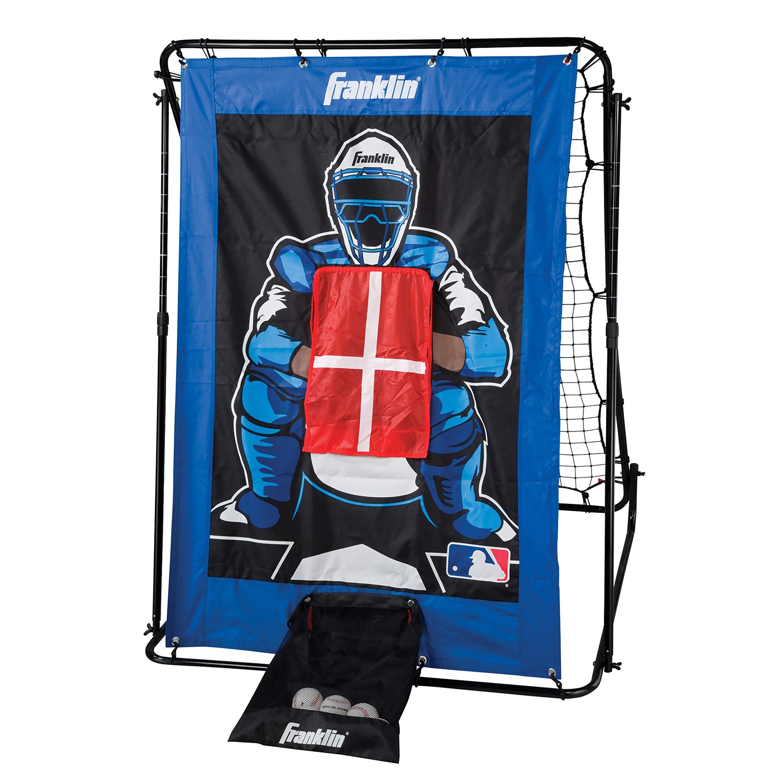 Franklin Sports 2719X Pitch Back Baseball Rebounder and Pitching Target 2 i... 