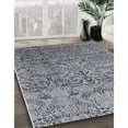 thumbnail image 3 of Ahgly Company Machine Washable Indoor Round Industrial Modern Iron Gray Area Rugs, 3' Round, 3 of 7