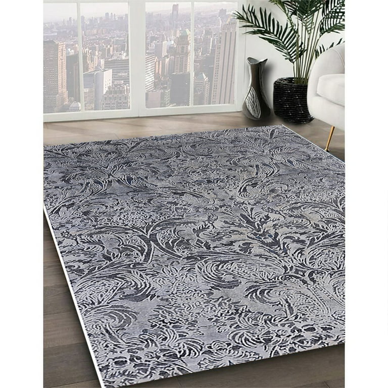 Ahgly Company Indoor Rectangle Oriental Gray Industrial Area Rugs