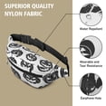 thumbnail image 5 of Fanny Pack Halloween Black Pumpkin Silhouettes Waist Pack Bag,Running Cross Bag,Waterproof Large Fanny Packs for Women Men for Travel Running Hiking Cycling, 5 of 6