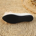 thumbnail image 5 of Miluxas Women Flower Flats Comfort Pointed Toe Dress Shoes White 9.5(43), 5 of 9