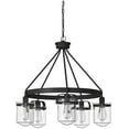 thumbnail image 4 of Jaxon 5-Light Oil Rubbed Bronze Industrial Wagon Wheel Chandelier for Dining Areas with No Bulbs Included, 4 of 4