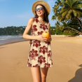 thumbnail image 4 of Vsdgher Thanksgiving Sketch Turkey Print Summer Dresses for Women Casual U Neck Beach Dress Sleeveless Tank Loose Sundress with Pocket -XX-Large, 4 of 7