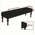 thumbnail image 3 of ATJIA Dining Bench Cover Velvet Thick Stretchable Seat Protector Rectangle Stool Slipcover for Living Room Bedroom Kitchen, 3 of 9