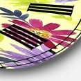 thumbnail image 3 of Designart Oversized Multicolor Analog Round Cottage Modern Wall Clocks, CLM25339-C23, 3 of 3