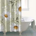 thumbnail image 6 of 72x72 Inch Fabric Shower Curtain Waterproof Polyester, Daisy Floral Print, 6 of 6