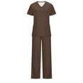 thumbnail image 3 of Samickarr Nursing Uniforms Scrubs Sets For Woman And Man Clearance Plus Size Working Uniform With Pocket Scrubs Medical Uniform Scrubs Top And Pants, 3 of 5