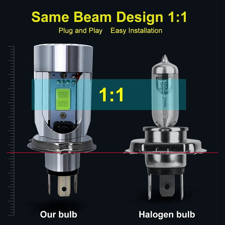 H4 LED Headlight Bulb 4000 Lumen - Cognito Moto