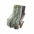 thumbnail image 4 of Woodland Soft Flannel Fleece Throw Blanket, Birch Trees in the Forest Summertime Wildlife Nature Outdoors Themed Picture, Cozy Plush for Indoor and Outdoor Use, 50" x 70", White Green, by Ambesonne, 4 of 6