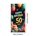 thumbnail image 6 of LUUFILx Gold Themed 50th Birthday Banner Happy Birthday Cheers to 50 Years Background Party Supplies Photography Props Birthday Decoration Backdrop Party Decorations, 6 of 8