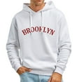 thumbnail image 2 of CUSTG Men's Classic City Name Letter Print Hoodie, Vintage College Style Pullover Hooded Sweatshirt with Pocket, Loose Fit Long Sleeve Casual Tops for Daily Wear Oversized Everyday Basic Streetwear, 2 of 5
