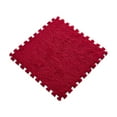 thumbnail image 5 of Gyuzh Red Plush Foam Mats,Puzzle Floor Mat for Bedroom, Living Room, 11.8x11.8inch, 5 of 7