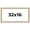 Aurora White, variant on 32x16 Frame White Real Wood Picture Frame Width 0.75 inches | Interior Frame Depth 0.5 inches |