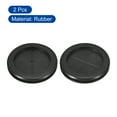 thumbnail image 3 of Uxcell 2Pack Rubber Grommets 2-3/8" (60mm) Drill Hole, 2" (50mm) ID Double Sided Hole Plugs Ring Gasket, Black, 3 of 7