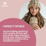 SENTRO 48-Needle Knitting Machine with Table Clamp, Knit Machine DIY Craft Kit for Scarves, Hats, Socks, Beginners & Professional Crafters