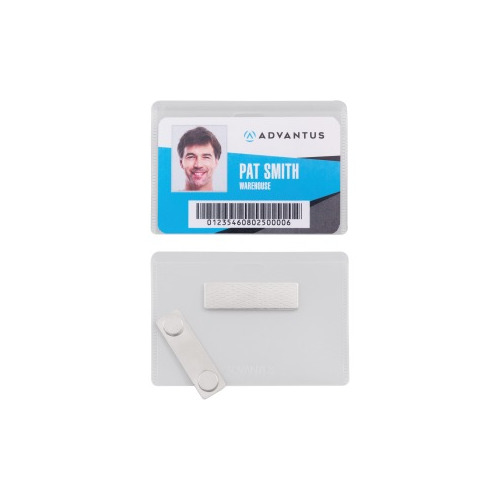 Advantus DIY Name Badge Kit Horizontal 3.8" x 2.5" x