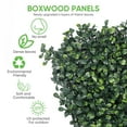 thumbnail image 5 of PRZL 24 Pcs Artificial Grass Wall Panels 19"x19", Privacy Fence for Backyard, Boxwood Hedge Wall Panels Privacy, Screen Sun Protected Fake Leaves Wall Decor, 5 of 18