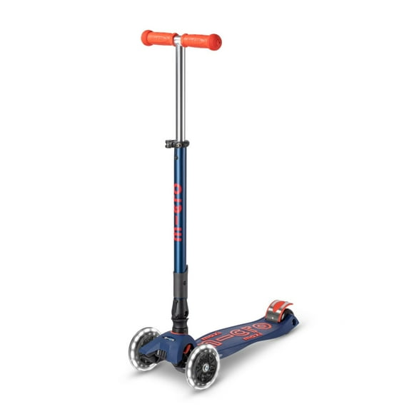MI3 - Micro foldable tricycle Deluxe Foldable LED scooter Navy/Red
