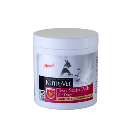 Nutri-Vet Tear Stain Pads 90ct (Best Food For Maltese Tear Stains)