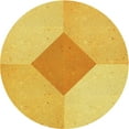 thumbnail image 1 of Ahgly Company Indoor Round Patterned Banana Yellow Area Rugs, 8' Round, 1 of 6
