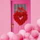 thumbnail image 3 of Floral Garland Dangling Valentines Day Decoration 40cm Beautiful Red Flower Garland with Bowtie Decoration for Entrance, 3 of 5