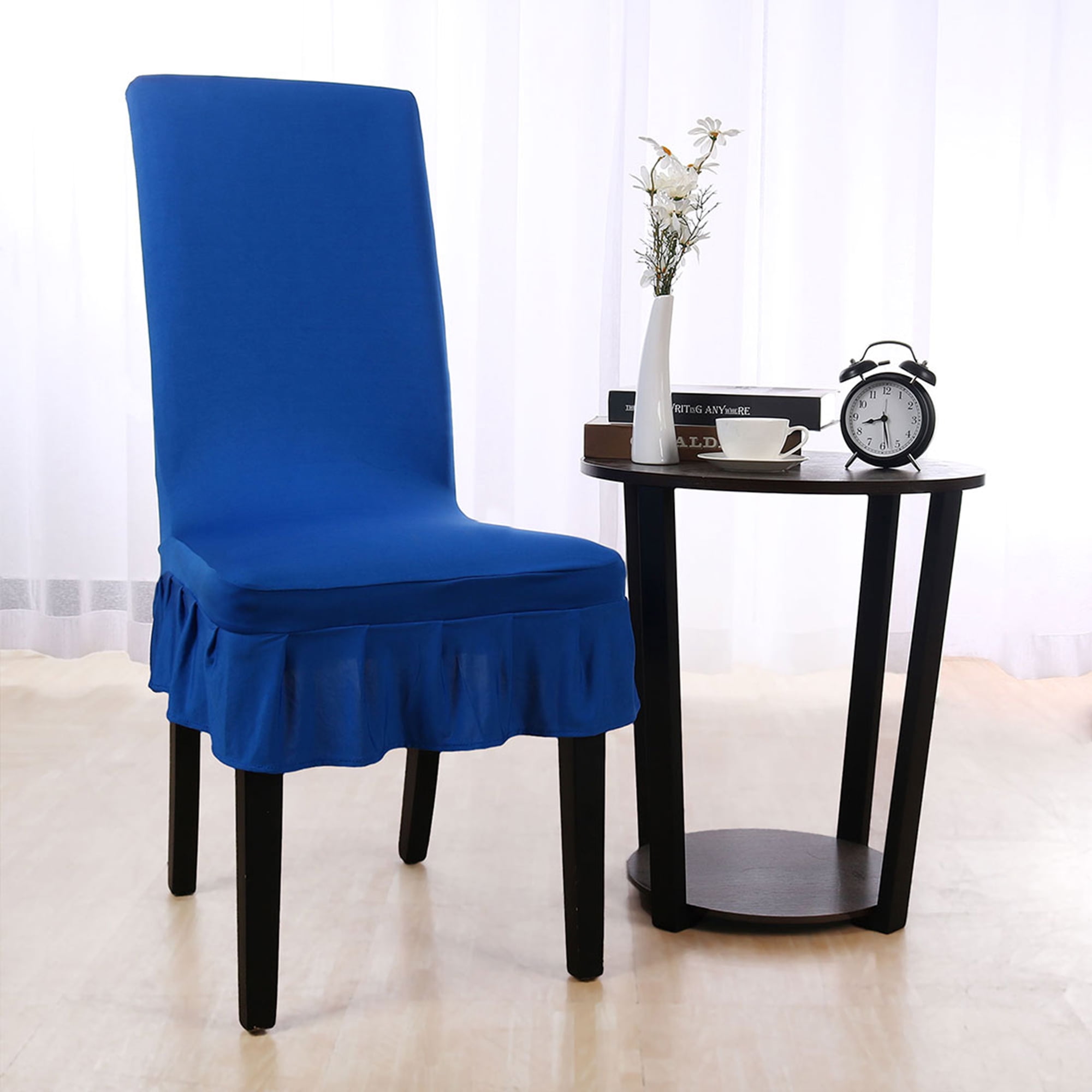 Spandex Stretch Kitchen Chair Cover Slipcover Seat Protector Royal Blue