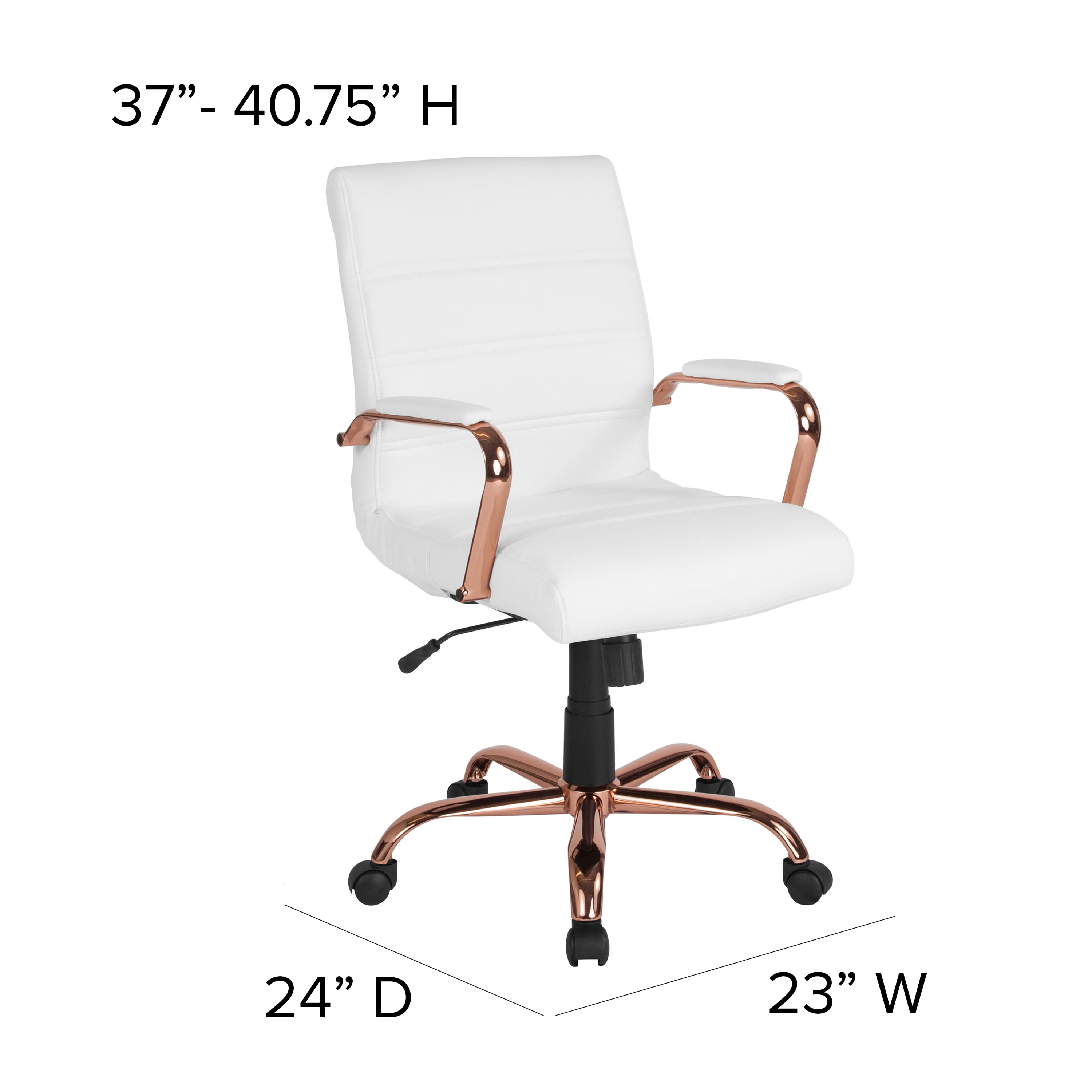 rose colored desk chair