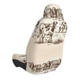 thumbnail image 2 of Wukai Cows On The Farm Full Set Car Seat Covers with Soft Padding Universal Auto Front Seats Protector and Cushion Mat, 2 of 5