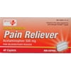 Quality Plus Extra Strength Acetaminophen Caplets, 500 mg, 40 Ct
