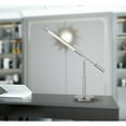 thumbnail image 2 of Auray Integrated Led Desk Lamp With 2 Usb Charing Ports. 780 Lumen, 3000K, On Off Rocker Switch At Base., Brushed Steel, 2 of 3