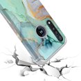 thumbnail image 5 of Moto G8 Play Case, Motorola One Macro Case, KAESAR Hybird Drop Protection Sleek Slim Dual Layer Shockproof Colorful Graphic Armor Case For Motorola Moto G8 Play (Green Marble), 5 of 5