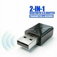 thumbnail image 1 of Bluetooth 5.0 Adapter Bluetooth Transmitter Receiver 2-in-1 Wireless 3.5mm aptX Low Latency Adapter for TV/Home Sound System for Single Bluetooth Signal Device, 1 of 7