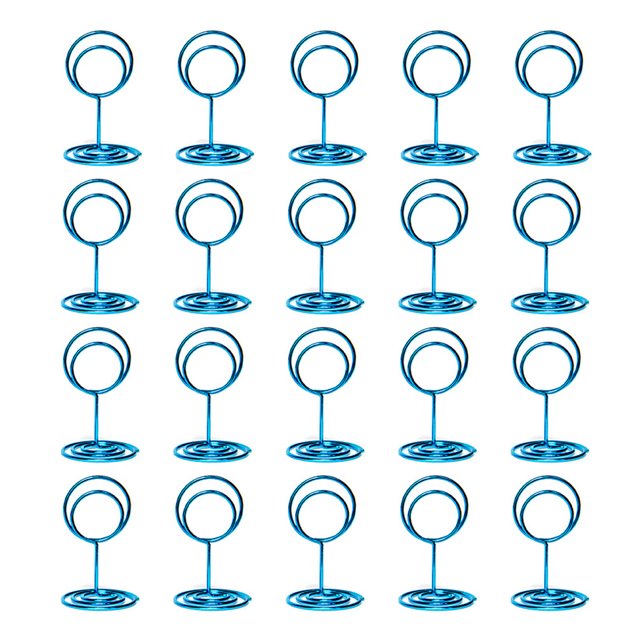 LCXmlly Support de Numéro de Table Élégant Ensemble de Supports de Numéro de Table 20 Pcs Clips de Menu Rond en Forme de Cœur pour Mariages