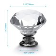 thumbnail image 2 of Pomos de cristal para armarios Fensing, 30 mm, plata transparente, 12 unidades, 2 of 8