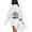 White, variant on Girls Print Hoodie Long Sleeve Fleece Casual Pullover Top For Kids