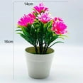 thumbnail image 7 of Travelwant Artificial Potted Flowers -Small Faux Plants in Pot Fake Plastic Plant Indoor Mini Bonsai Lifelike, 7 of 7