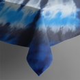thumbnail image 3 of Blue White Tie Dye Spiral Pattern Rectangle Tablecloth 60"x84",Waterproof Polyester Rectangle Table Cloth, Wipeable Spillproof Polyester Tablecloth for Dining, Camping, Indoor and Outdoor, 3 of 5
