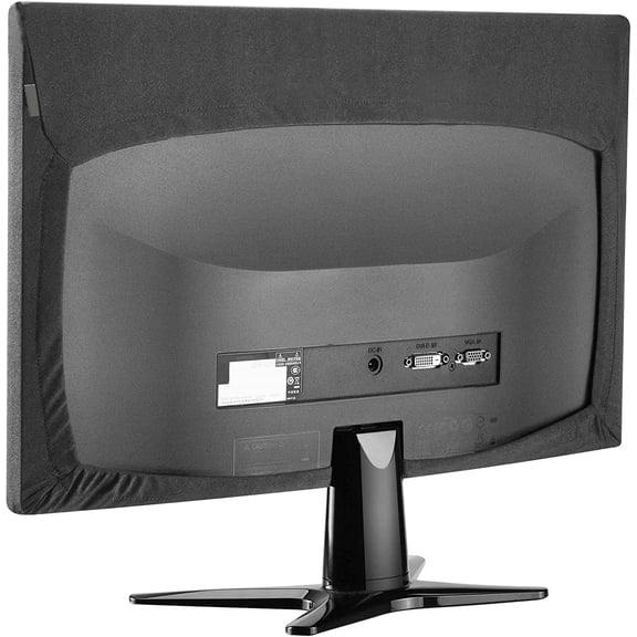 EISRUNGF- Indoor TV dust cover, elasticity soft cloth adaptive screen size 28/29/30/31/32-inch, computer dust cover black, suitable for most brands of monitors(28 to 32 inches)