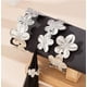 thumbnail image 1 of BRIGHTFUFU Juego de pulseras y brazaletes bohemios florales abiertos para la parte superior del brazo, con diseño de flores geométricas irregulares, apilables, para uso diario y ocasiones especiales., 1 of 1