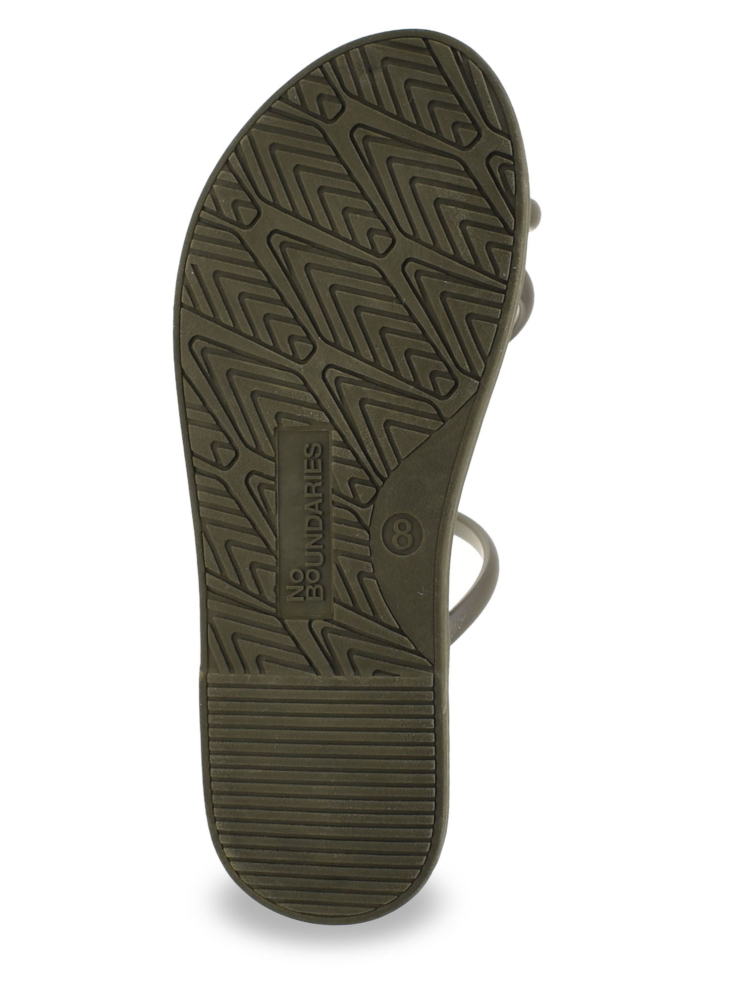 No Boundaries Women's Strappy Toe Loop Sandals