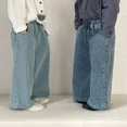 thumbnail image 4 of Pantalones vaqueros para bebés de 1 a 8 años, pantalones rectos sueltos para niños, pantalones de pierna ancha para niñas, nuevos pantalones de lunares para niños de primavera y otoño 2025, 4 of 6