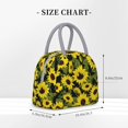 thumbnail image 2 of Balery Sunflowers In Vintage Bolsa de Almuerzo para Mujeres, Caja de Almuerzo, Bolsa de Almuerzo Pequeña Impermeable, Tote de Almuerzo Reutilizable con Gran Capacidad, 2 of 6