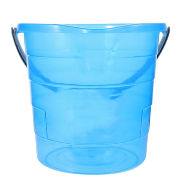 Himition Plastic Water Bucket with Handle Portable Bucket Multipurpose Bucket for Home 12L