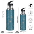thumbnail image 2 of Yayeee 20oz Insulated Water Bottle Double Wall Stainless Steel with Flip Straw Lid, Star Map, 2 of 7