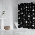 thumbnail image 3 of Gothic Shower Curtain Set - Dark Celestial Moon & Star Print, Mystical Cosmic Bath Decor, Waterproof Polyester 72"x84", Goth Aesthetic Gift, 3 of 5